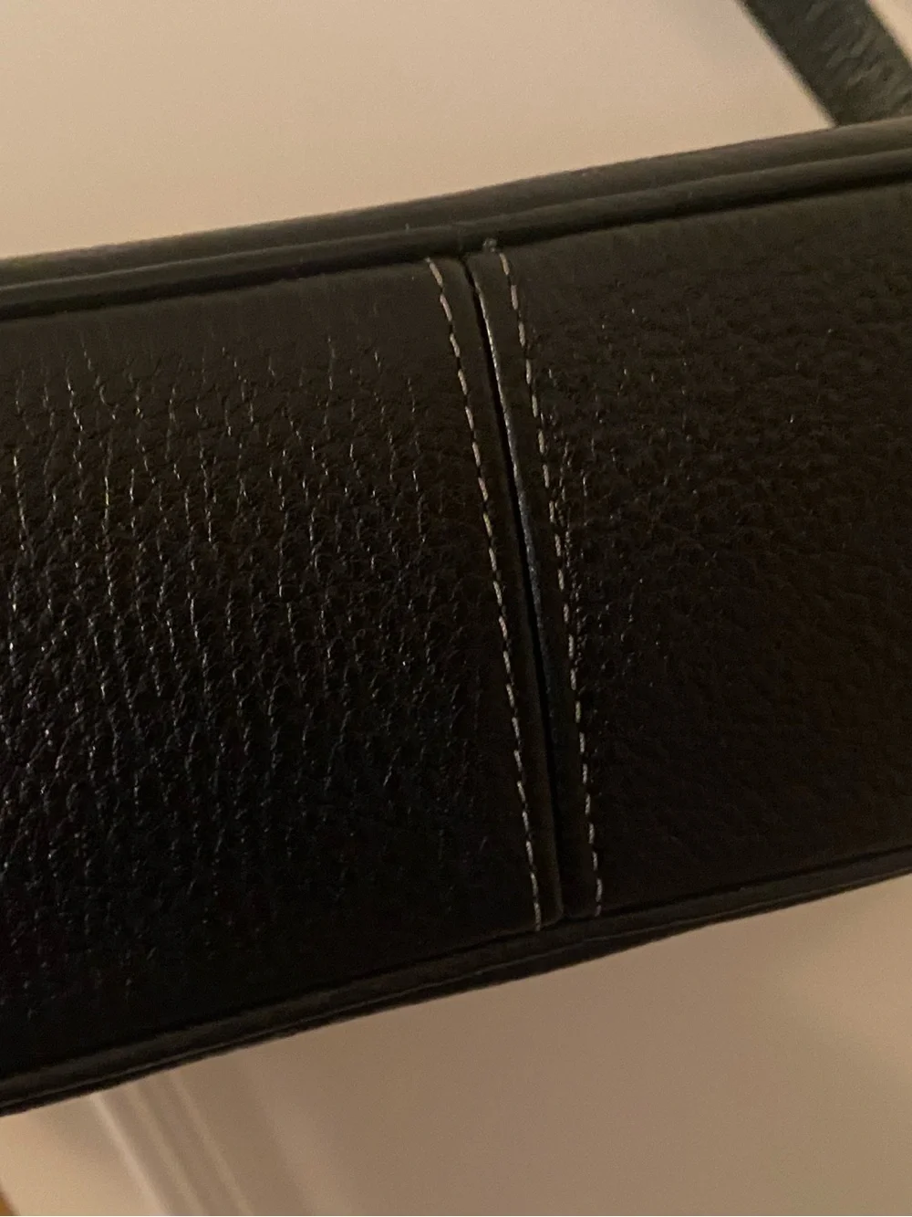 Coach black leather